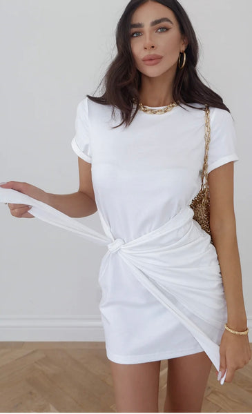 Winnie Shirt Dress - White