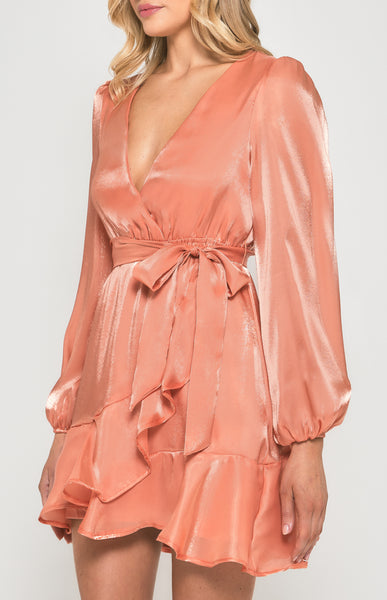 Caroline Dress - Peach