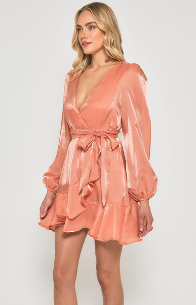 Caroline Dress - Peach