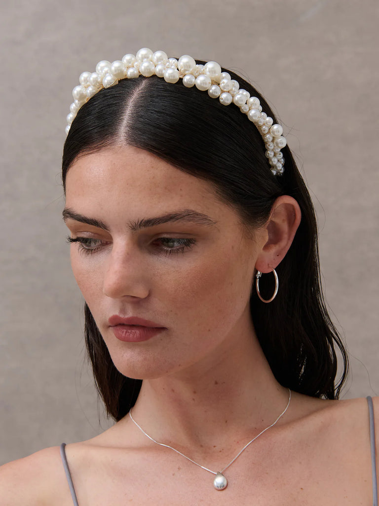 Celine Head Band - Pearl